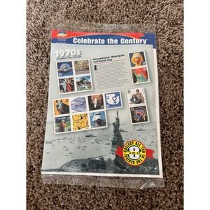 USPS Celebrate the‎ Century 1970s Stamp Sheet 15 Commemorative 33 Cent Stamps